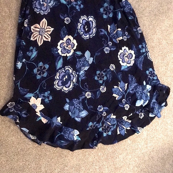 ECO FRIENDLY GAP Navy Blue Floral Dress - Picture 2 of 8